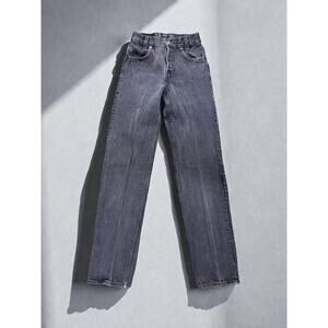 Vintage Levi's 701 Student Black Gray Denim 1985 24x32 100% Cotton 24x32